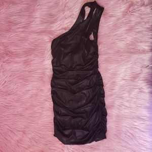 Bebe Woman's Black Snake Print Dress Cocktail in Small
